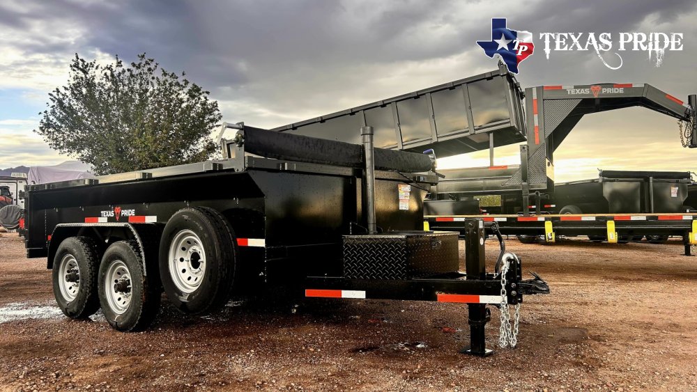 2026 Texas Pride 7X12X2 14K Bumper Pull Dump Trailer