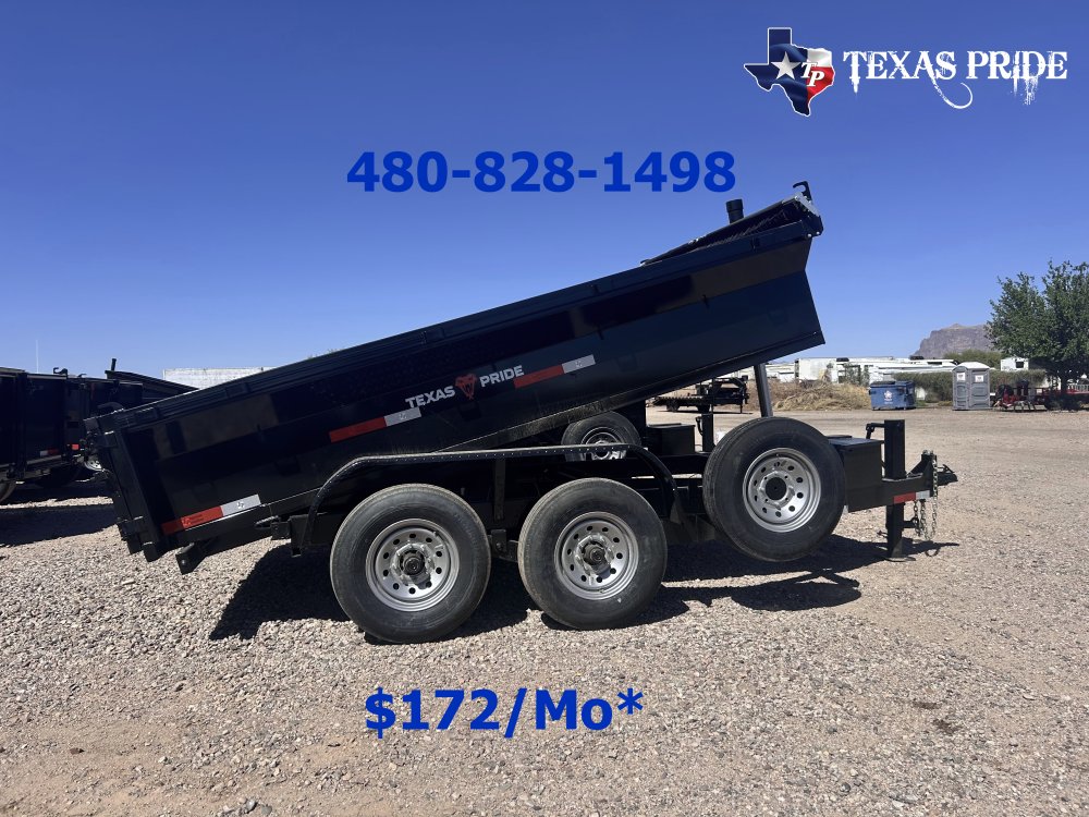 Texas Pride 7X12X2 14K Bumper Pull Dump Trailer
