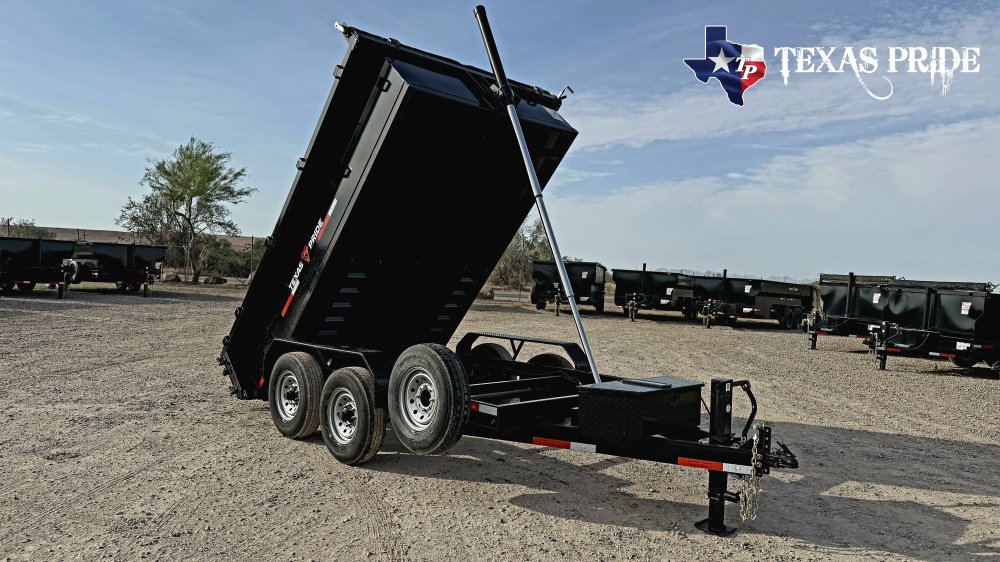 Texas Pride 7X12X2 14K Bumper Pull Dump Trailer