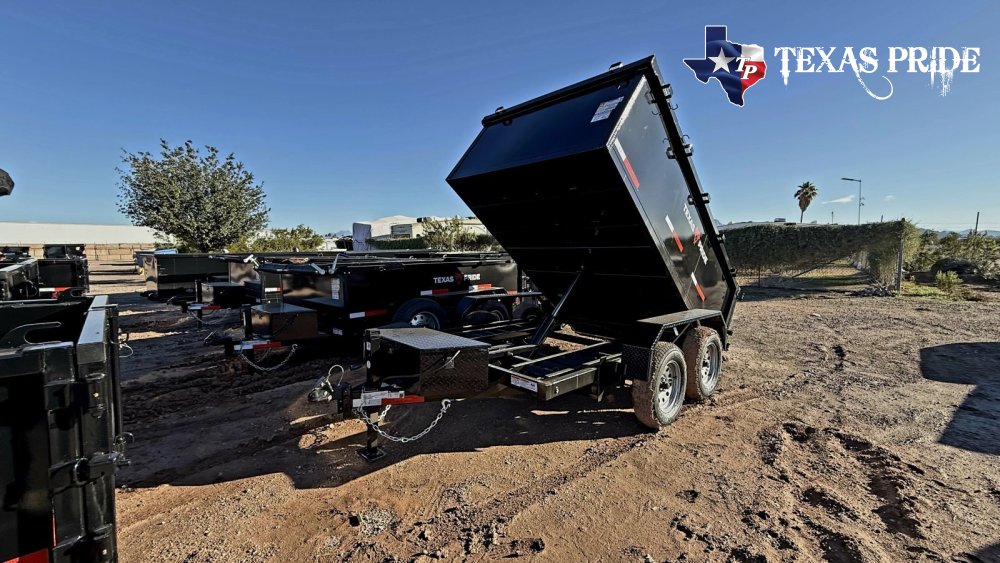 2026 Texas Pride 6x10x3 7k Bumper Pull Dump Trailer