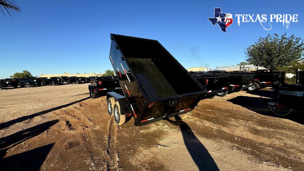 2026 Texas Pride 6x10x3 7k Bumper Pull Dump Trailer