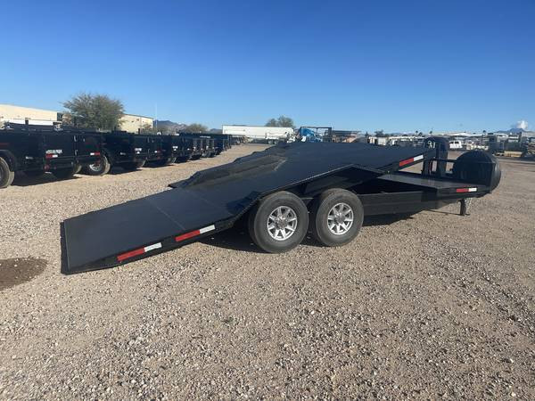 2023 New Texas Pride Trailers FLATBED/Equipment/Car Hauler 8.5 x 21' (17' Tilt Deck + 4' Flat ) ALL 