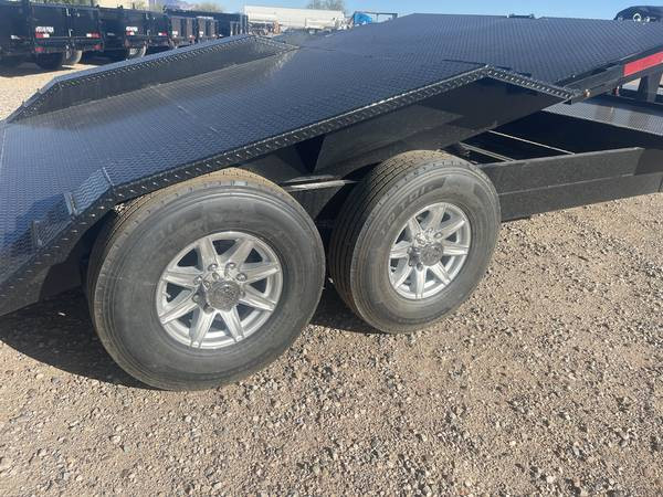 2023 New Texas Pride Trailers FLATBED/Equipment/Car Hauler 8.5 x 21' (17' Tilt Deck + 4' Flat ) ALL 