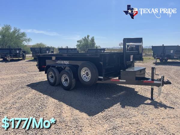 2025 Texas Pride 7X12X2 14K Bumper Pull Dump Trailer