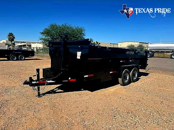 2026 Texas Pride 7x16x4 16K Bumper Pull Dump Trailer