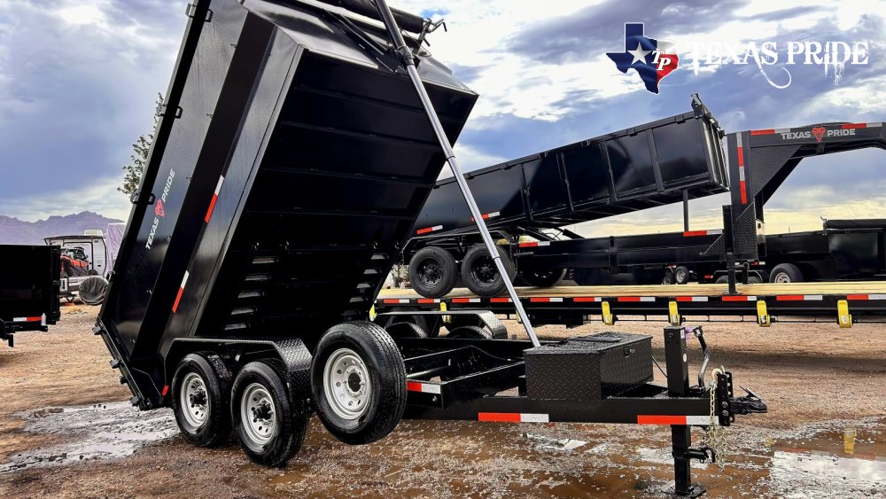 2026 Texas Pride 7X12X4 14k Bumper Pull Dump Trailer