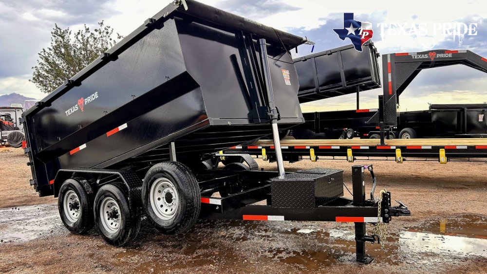 2026 Texas Pride 7X12X4 14k Bumper Pull Dump Trailer