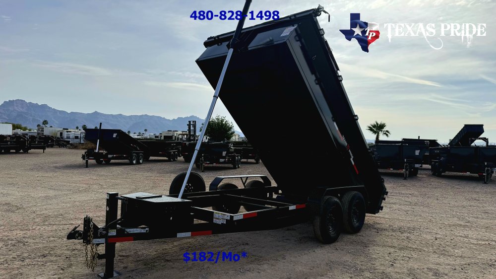 2026 Texas Pride 7X14X2 14K Bumper Pull Dump Trailer