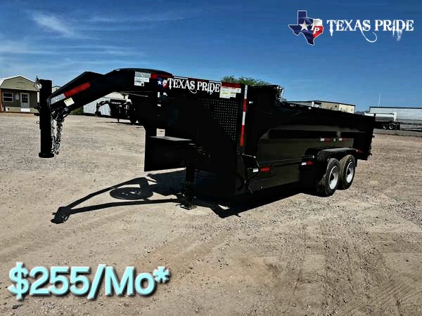 2025 Texas Pride 7x16x3 16k Gooseneck Dump Trailer
