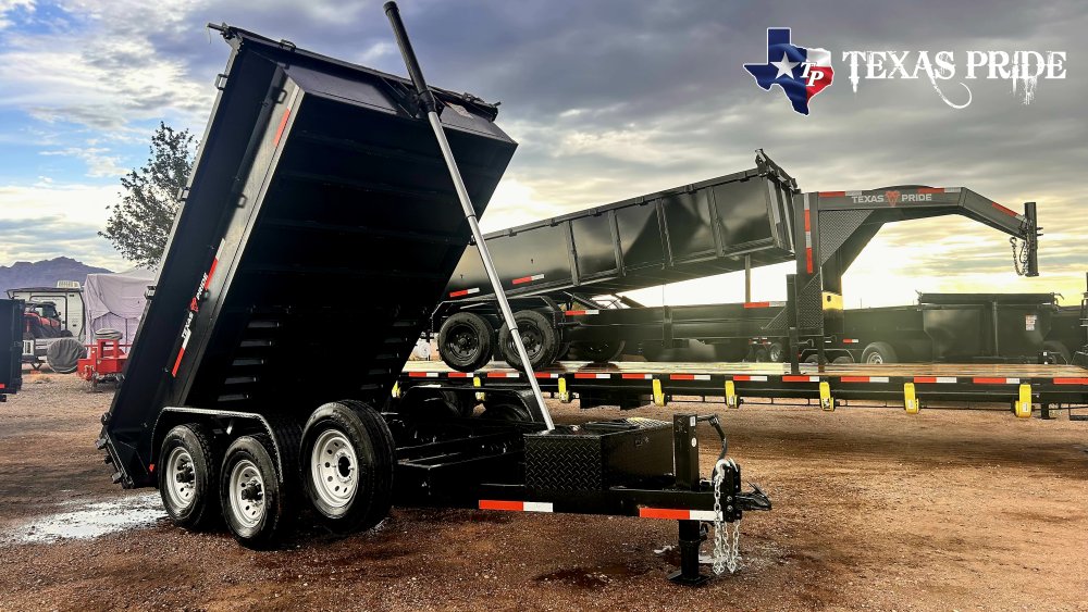 Texas Pride 7X12X2 14K Bumper Pull Dump Trailer