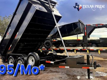 2026 Texas Pride 7x14x4 14k Bumper Pull Dump Trailer