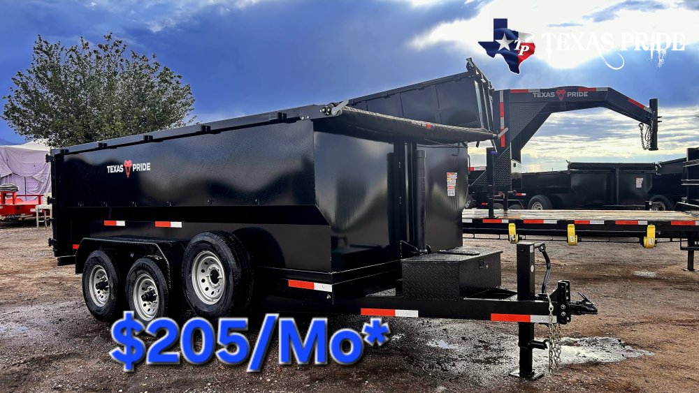 2026 Texas Pride 7x14x4 14k Bumper Pull Dump Trailer