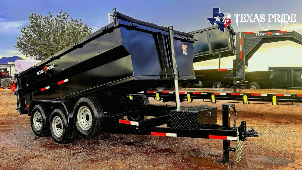 2026 Texas Pride 7x14x3 16k Bumper Pull Dump Trailer