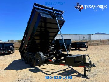 2026 Texas Pride 7x14x3 16k Bumper Pull Dump Trailer