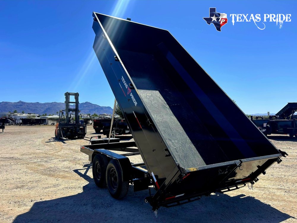 2026 7x16x3 16K Bumper Pull Dump Trailer Texas Pride