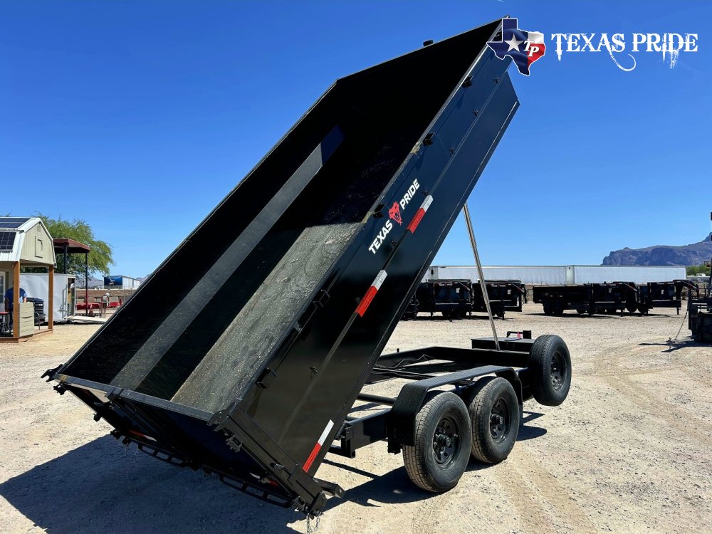 2026 7x16x3 16K Bumper Pull Dump Trailer Texas Pride