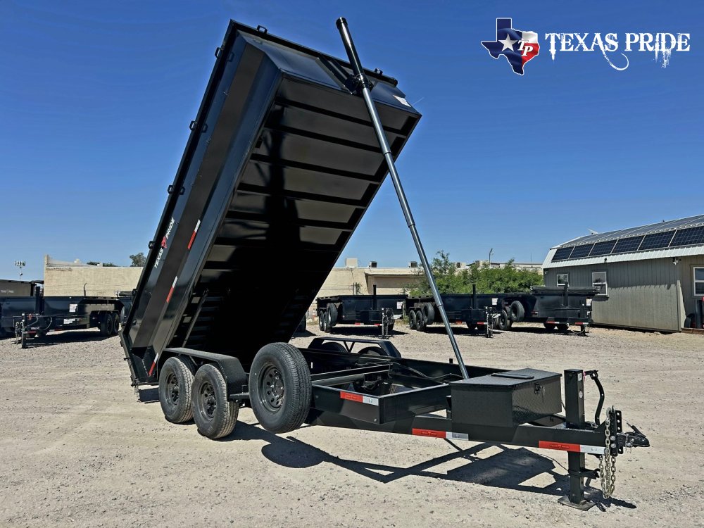 2026 7x16x3 16K Bumper Pull Dump Trailer Texas Pride