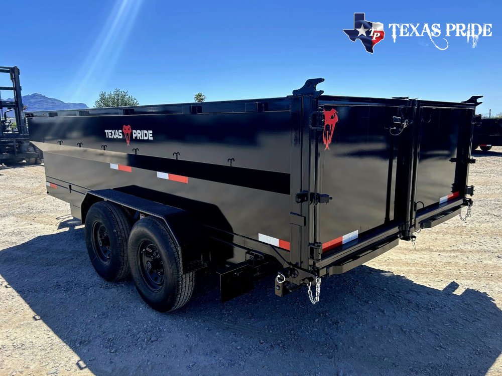 2026 7x16x3 16K Bumper Pull Dump Trailer Texas Pride