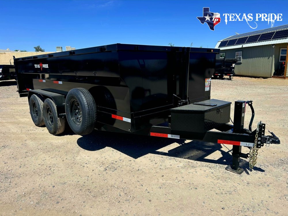 2026 7x16x3 16K Bumper Pull Dump Trailer Texas Pride