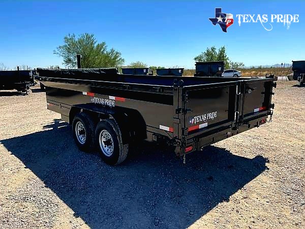 2026 Texas Pride 7x16x2 16k Bumper Pull Dump Trailer