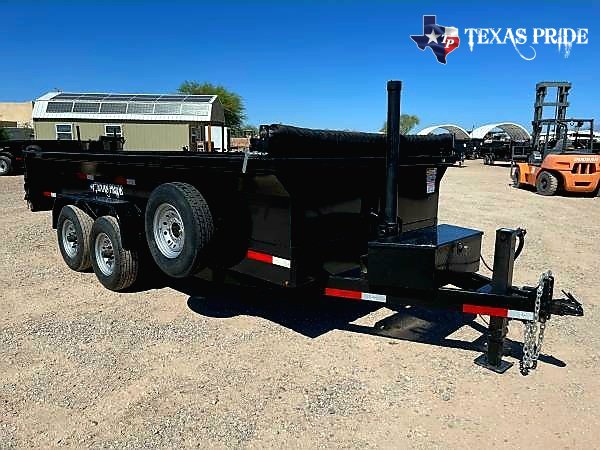 2026 Texas Pride 7x16x2 16k Bumper Pull Dump Trailer