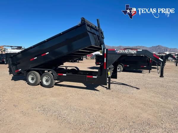 7x14x3 16K Gooseneck Texas Pride Dump Special