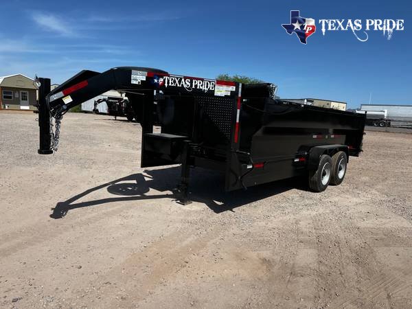 7x14x3 16K Gooseneck Texas Pride Dump Special