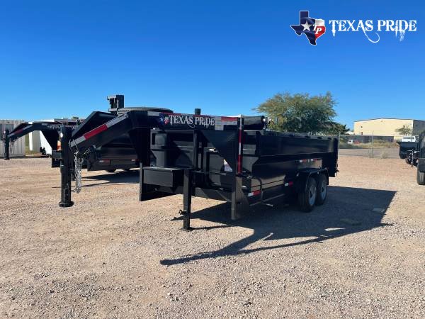 7x14x3 16K Gooseneck Texas Pride Dump Special