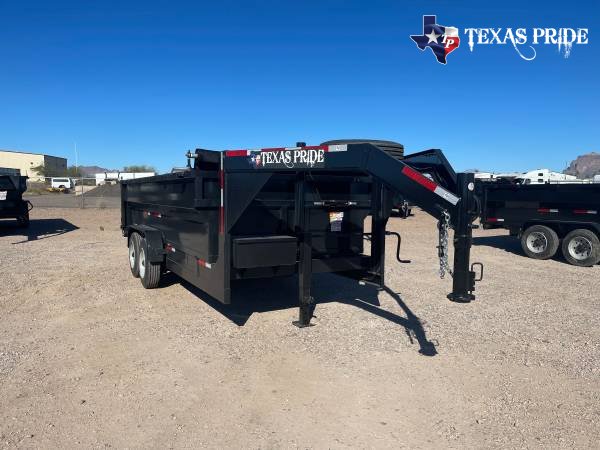 7x14x3 16K Gooseneck Texas Pride Dump Special