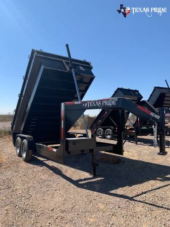 7x14x3 16K Gooseneck Texas Pride Dump Special