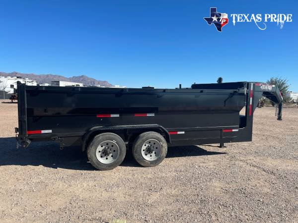 7x14x3 16K Gooseneck Texas Pride Dump Special