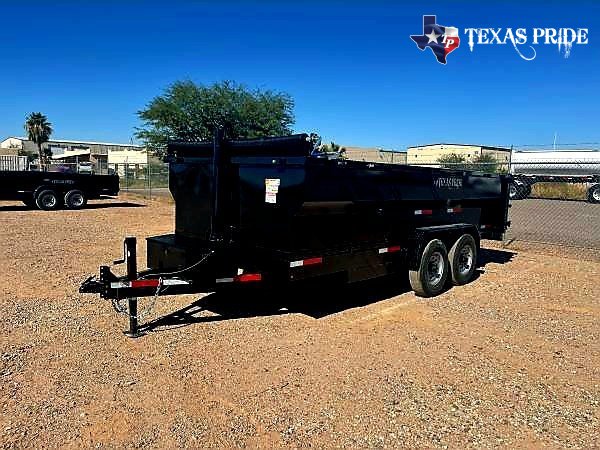 2025 Texas Pride 7x16x4 16K Bumper Pull Dump Trailer