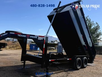 2026 Texas Pride 7x16x4 16k Gooseneck Dump Trailer