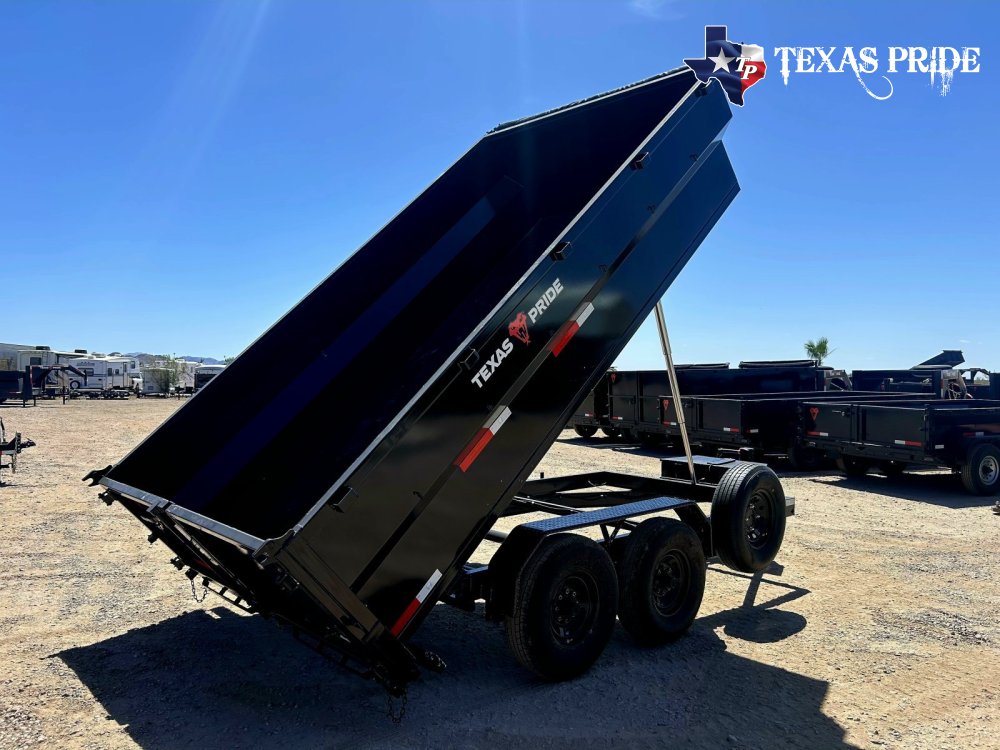 2026 7x14x3 16k Bumper Pull Dump Trailer Texas Pride