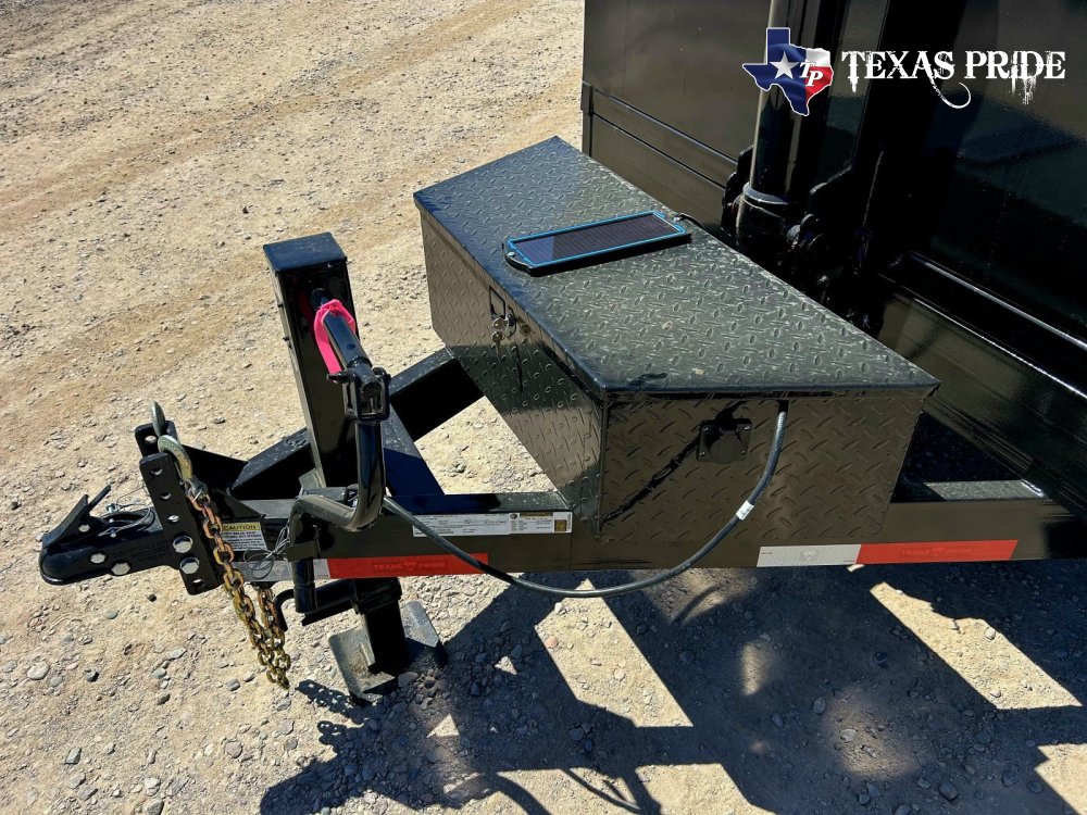 2026 7x14x3 16k Bumper Pull Dump Trailer Texas Pride