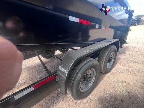 7x14x3 14K Gooseneck TEXAS PRIDE DUMP