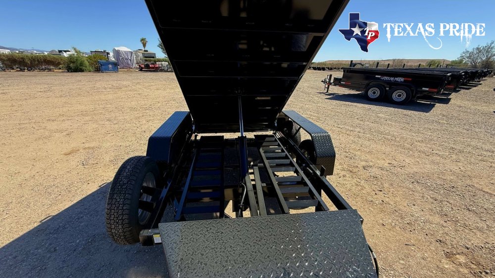 2026 Texas Pride 6x10x2 7k Bumper Pull Dump Trailer