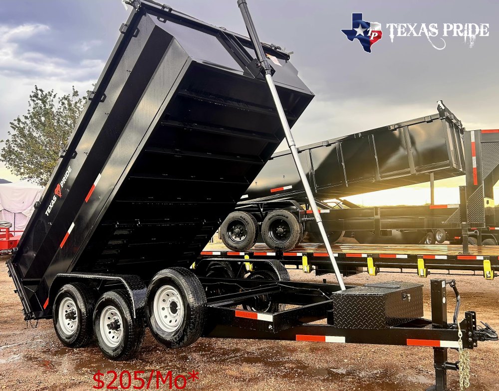 2026 Texas Pride 7X14X3 14K Bumper Pull Dump Trailer
