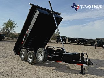 2026 7X12X2 14K Bumper Pull Dump Trailer Texas Pride