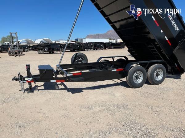 2025 Texas Pride 7x16x4 16k Bumper Pull Dump Trailer