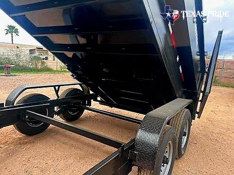 2025 Texas Pride 7X12X4 14k Bumper Pull Dump Trailer