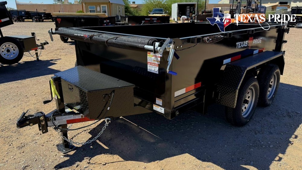 2026 Texas Pride 6x10x2 7k Bumper Pull Dump Trailer