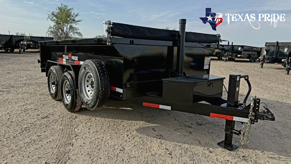 2026 7X12X2 14K Bumper Pull Dump Trailer Texas Pride