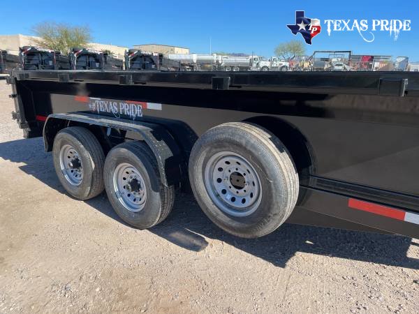 2025 Texas Pride 7x16x2 14k Bumper Pull Dump Trailer