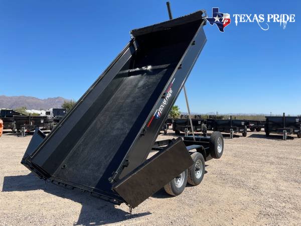 2025 Texas Pride 7x16x2 14k Bumper Pull Dump Trailer