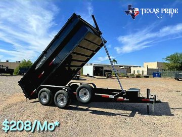 2025 Texas Pride 7x16x3 14k Bumper Pull