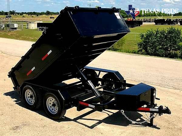 2026 Texas Pride 6x10x2 7k Bumper Pull Dump Trailer