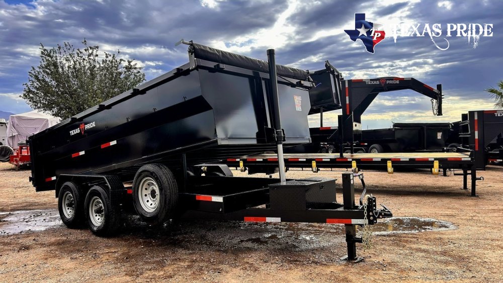 2026 Texas Pride 7x16x3 16K Bumper Pull Dump Trailer