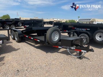 2025 Texas Pride 7x21 14k FlatBed Tilt Equipment/Car Hauler