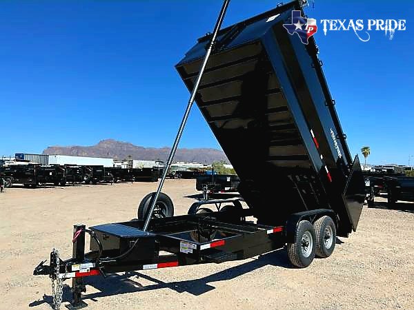 2025 Texas Pride 7x16x4 14k Bumper Pull Dump Trailer